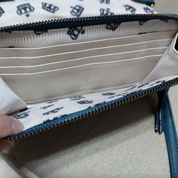 JUICY COUTURE HANDBAG WALLET With Long Crossbody Handbag Gold Chain - Picture 6 of 13